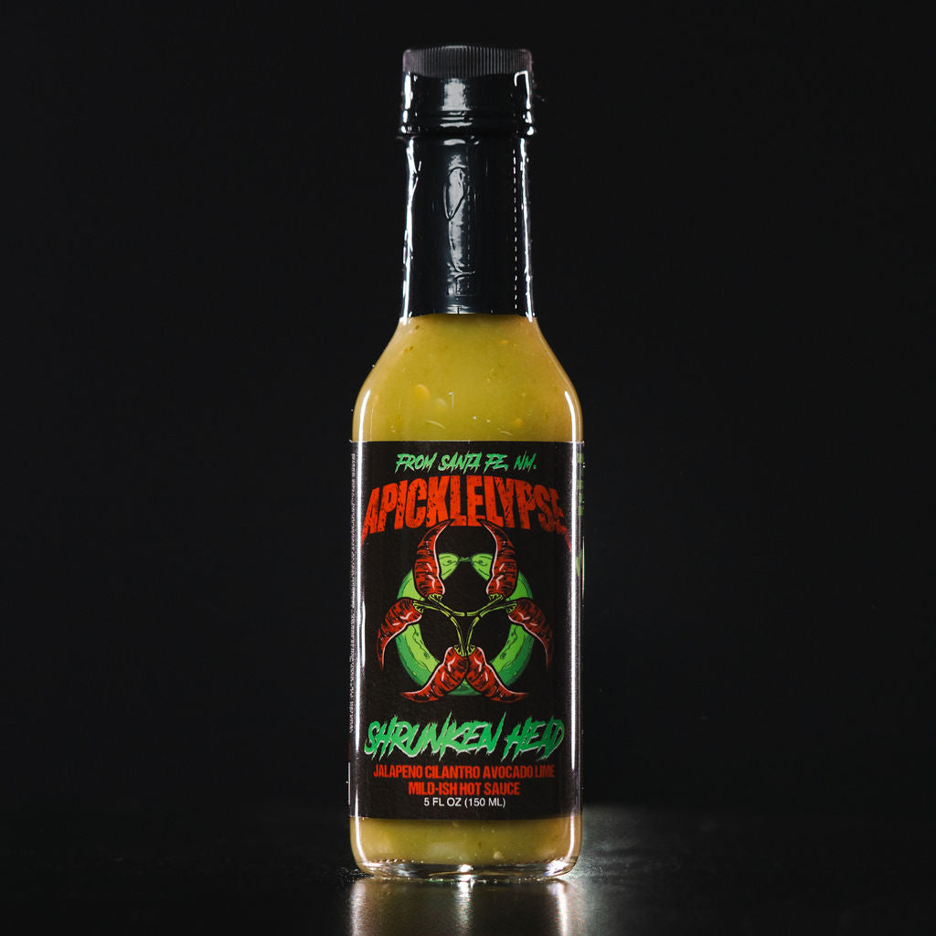 Shrunken Head - Jalapeño, Tomatillo, Cilantro, Avocado,  Lime - Mildish